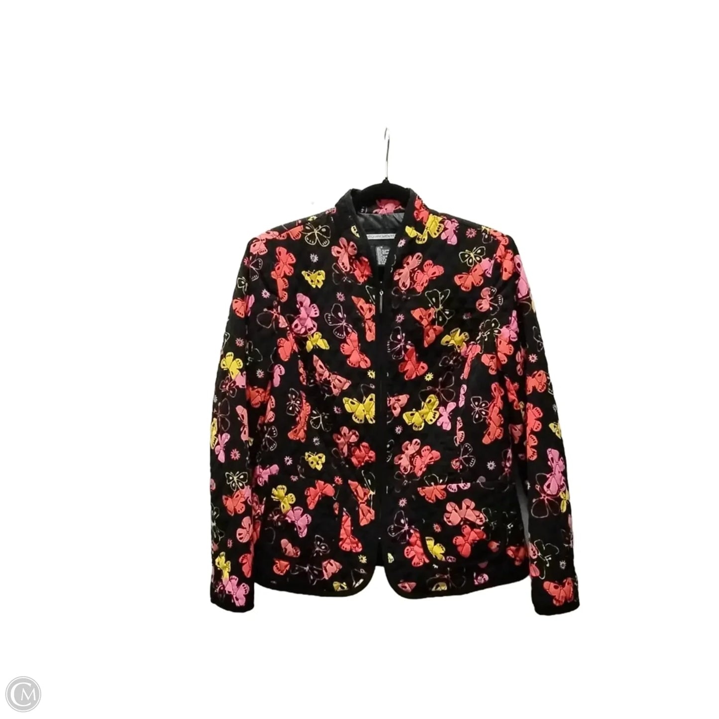 Coat Puffer & Quilted By Requirements In Black, Size: M
