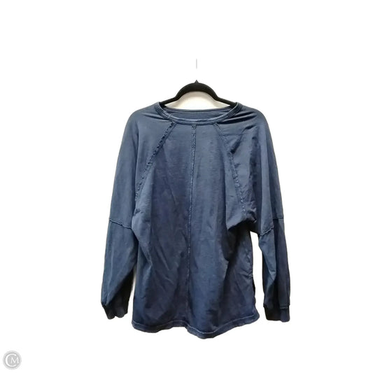 Top Long Sleeve By Aerie In Blue, Size: S