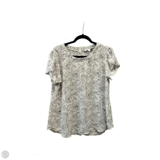 Blouse Short Sleeve By 41 Hawthorn In Floral Print, Size: L