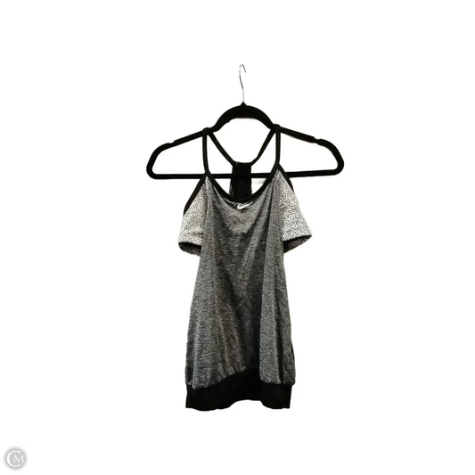 Athletic Tank Top By Nike In Grey, Size: M