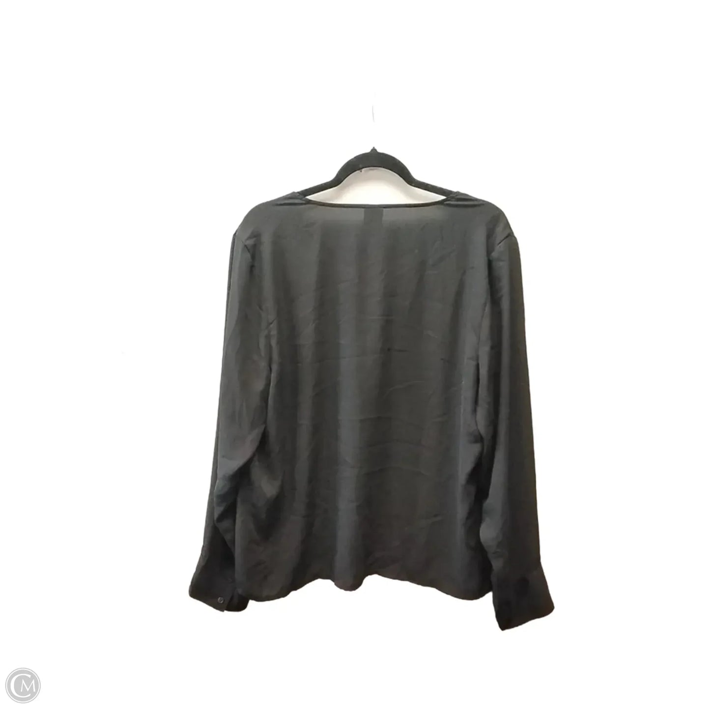 Blouse Long Sleeve By Worthington In Black, Size: Xxl