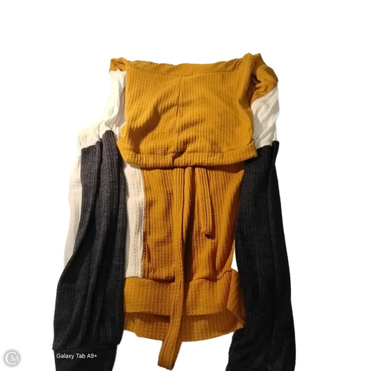 Sweatshirt Collar By My Story In Gold & White, Size: L