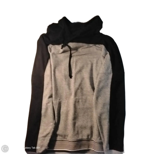 Sweatshirt Hoodie By Christopher And Banks In Grey, Size: L