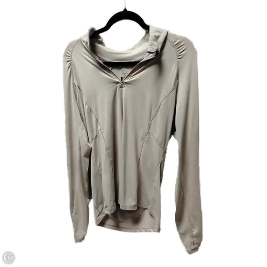 Athletic Top Long Sleeve Collar By Reebok In Pink, Size: L