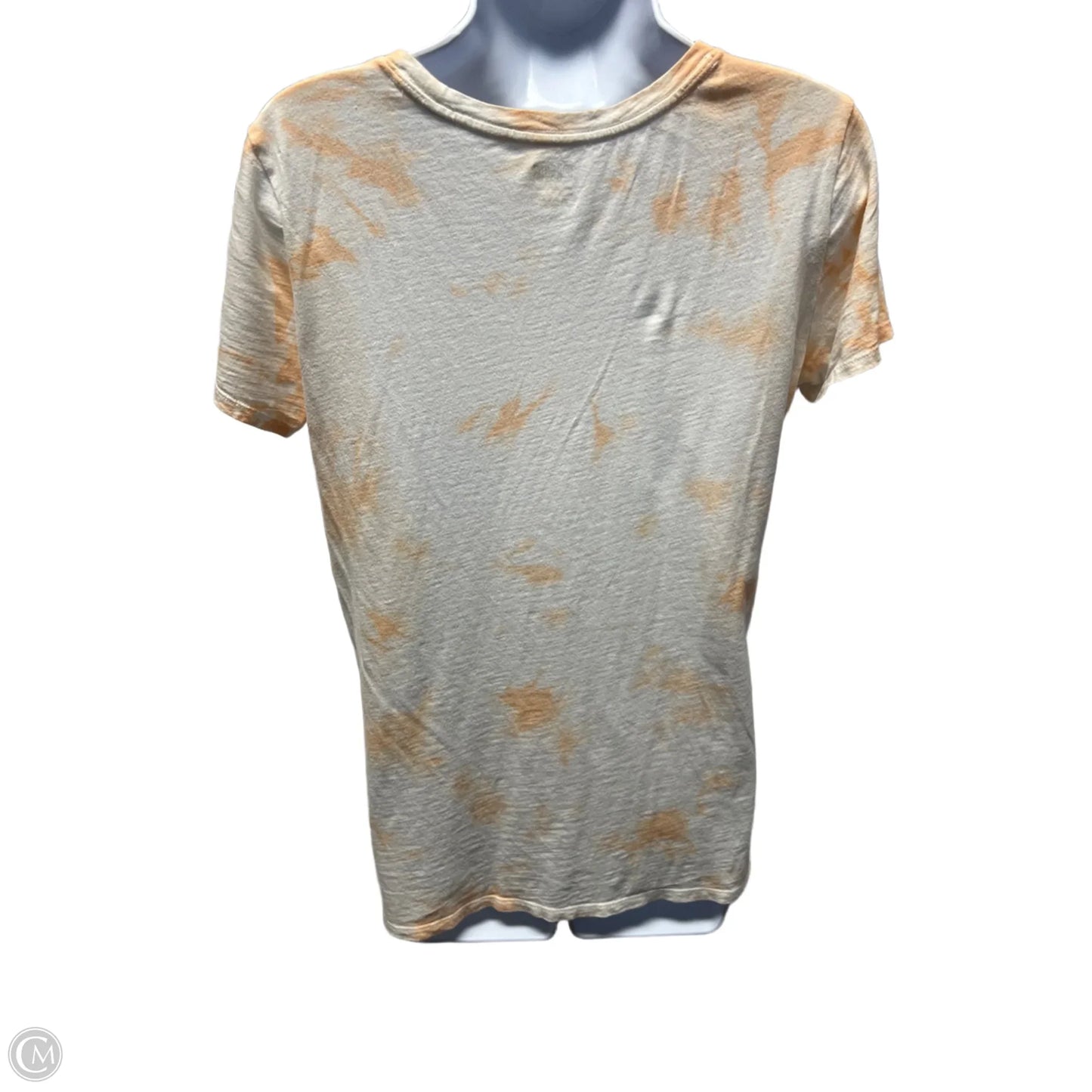 Top Short Sleeve Basic By Pink In Tie Dye Print, Size: S