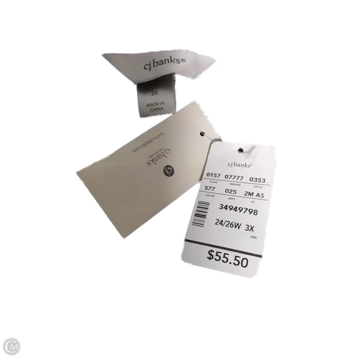 Blouse Long Sleeve By Cj Banks In Floral Print, Size: 3x