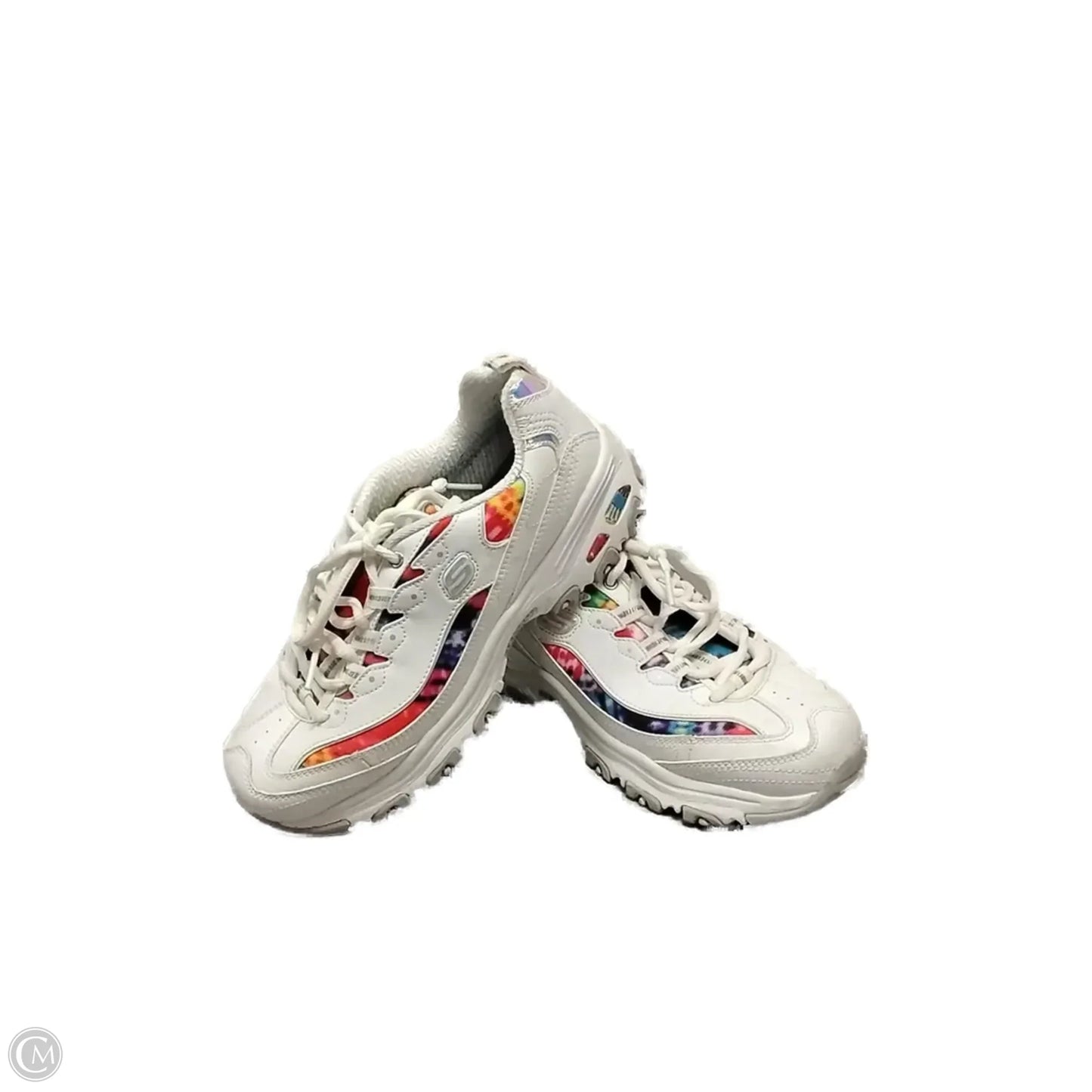 Shoes Sneakers By Skechers In Rainbow Print, Size: 7.5