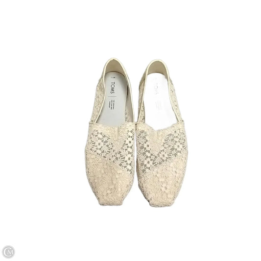 Shoes Flats By Toms In Cream, Size: 11