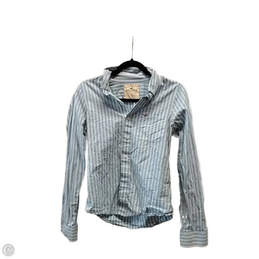 Top Long Sleeve By Hollister In Striped Pattern, Size: S