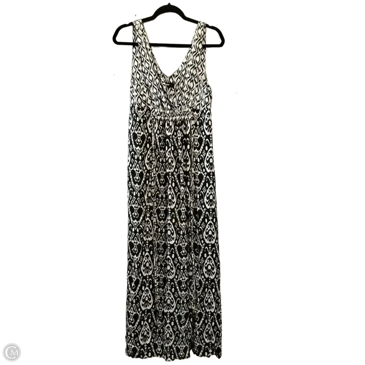 Dress Casual Maxi By Mossimo In Black & Cream, Size: M