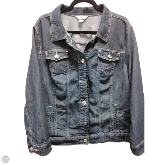 Jacket Denim By Cj Banks In Blue, Size: 2x