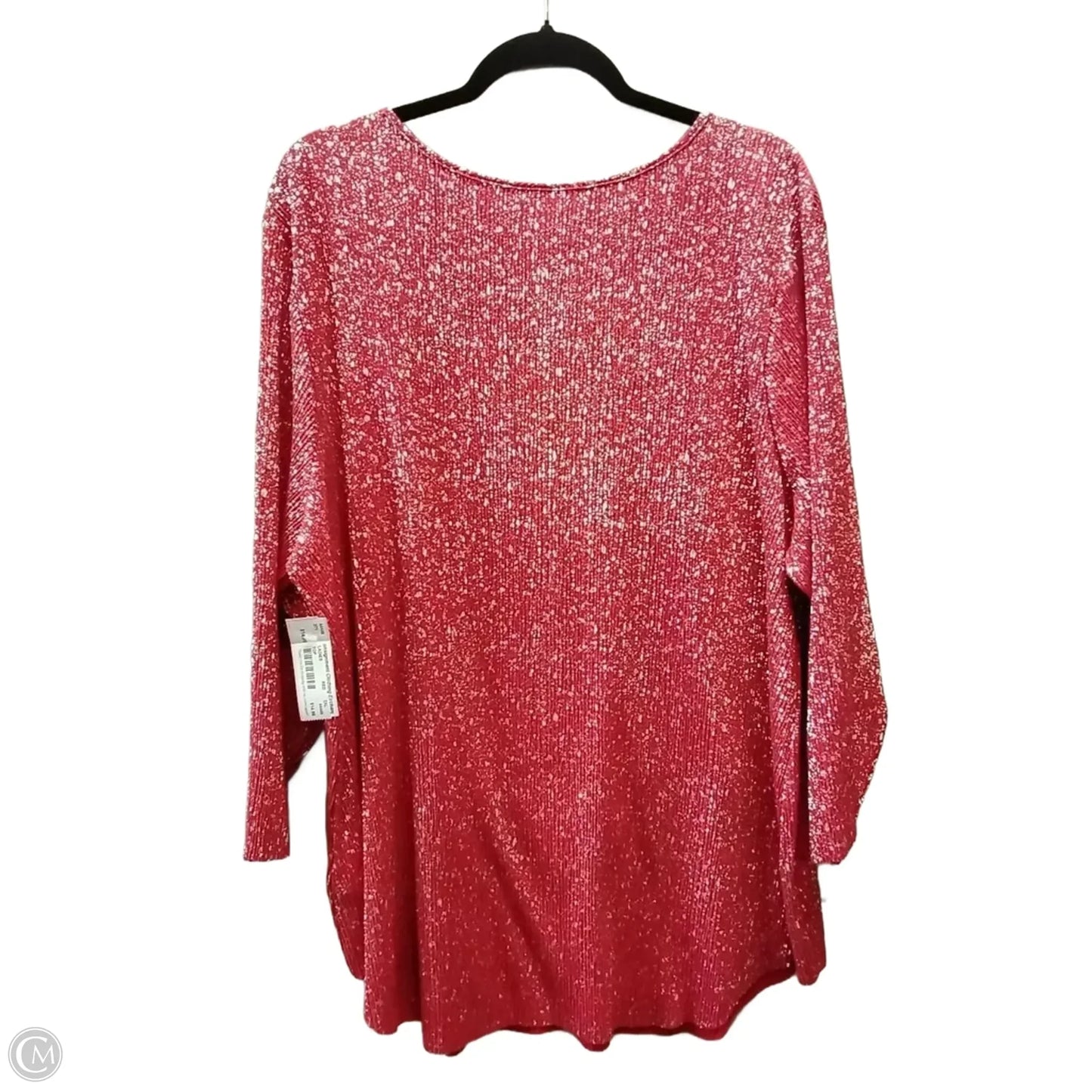 Blouse Long Sleeve By Ruby Rd In Red, Size: 2x