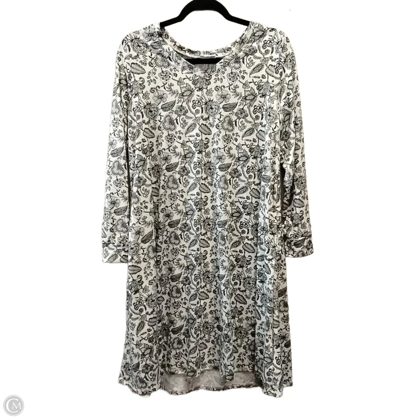 Dress Casual Midi By Lularoe In Black & White, Size: M