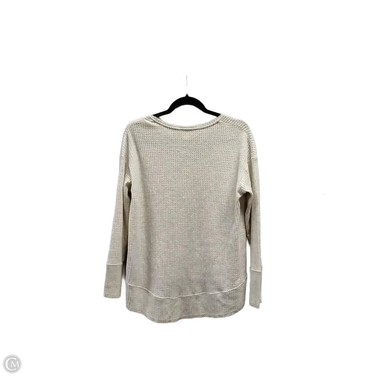 Top Long Sleeve By Caslon In Cream, Size: S