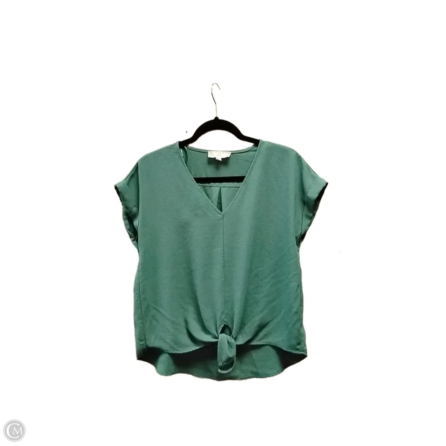 Top Short Sleeve By Pink Rose In Green, Size: M