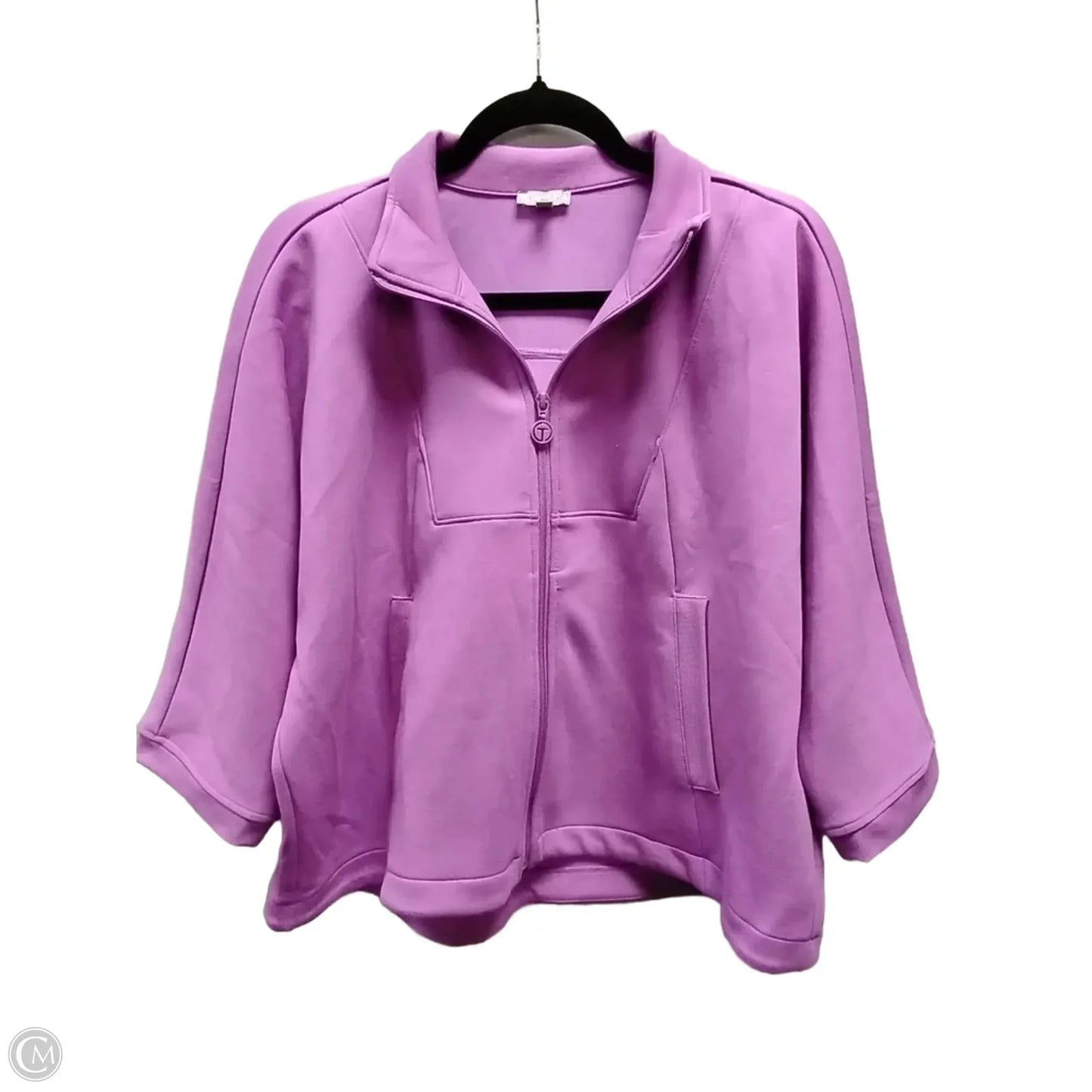 Sweatshirt Hoodie By Talbots In Purple, Size: L