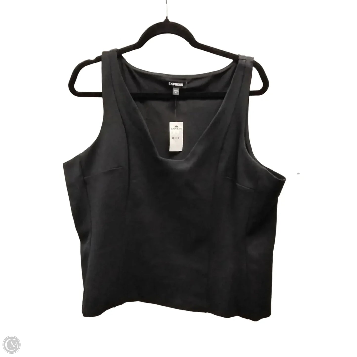 Top Sleeveless By Express In Black, Size: Xl