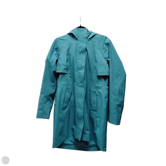Coat Trench Coat By Lululemon In Teal, Size: 8