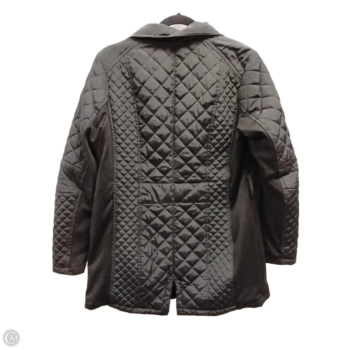 Coat Puffer & Quilted By Sebby In Black, Size: L