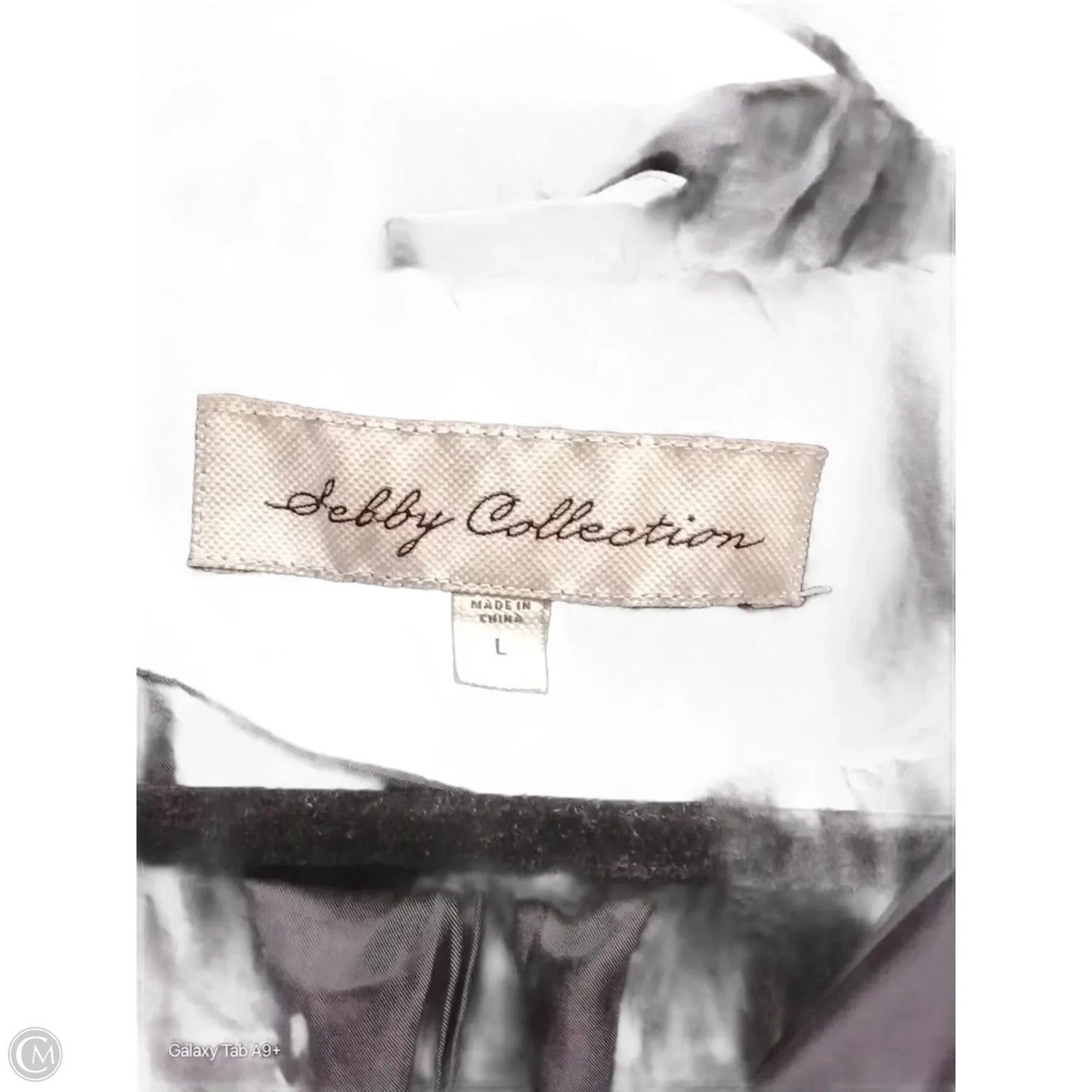 Coat Puffer & Quilted By Sebby In Black, Size: L