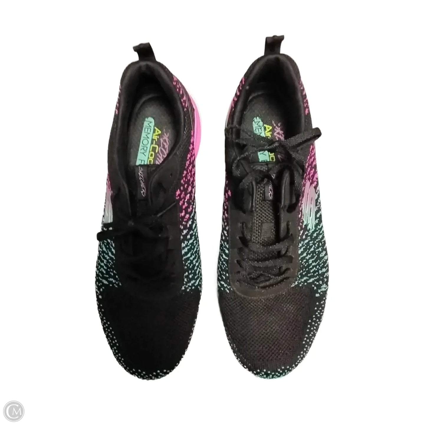 Shoes Athletic By Skechers In Black & Pink, Size: 9.5