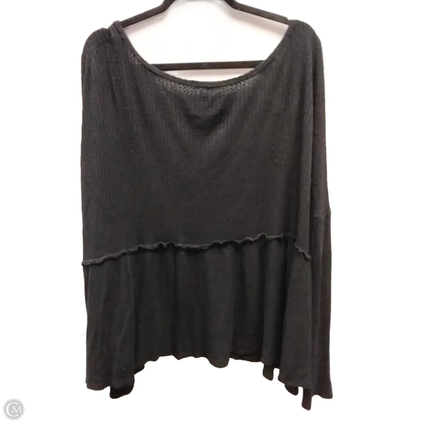Blouse Long Sleeve By Clothes Mentor In Black, Size: 4x