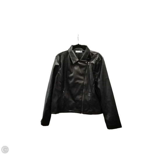 Jacket Moto By 89th And Madison In Black, Size: Xxl