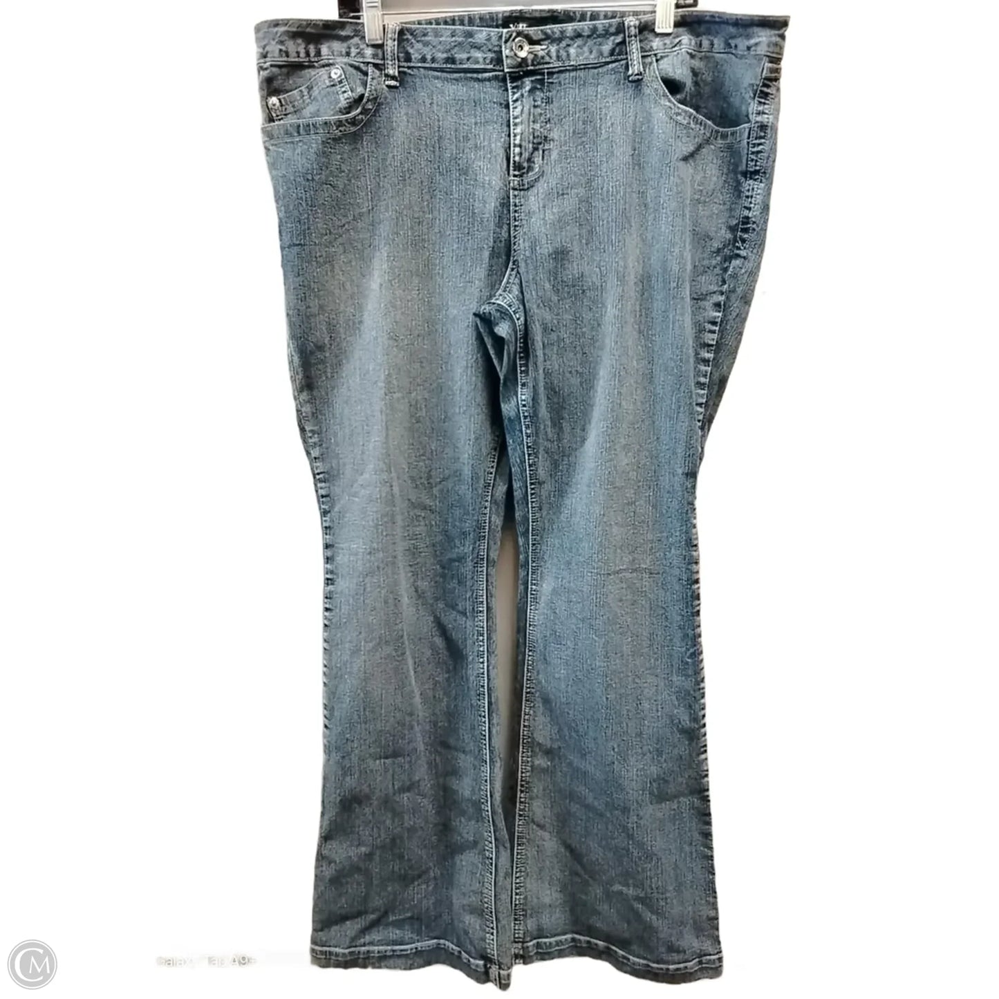 Jeans Boot Cut By Ymi In Blue Denim, Size: 20