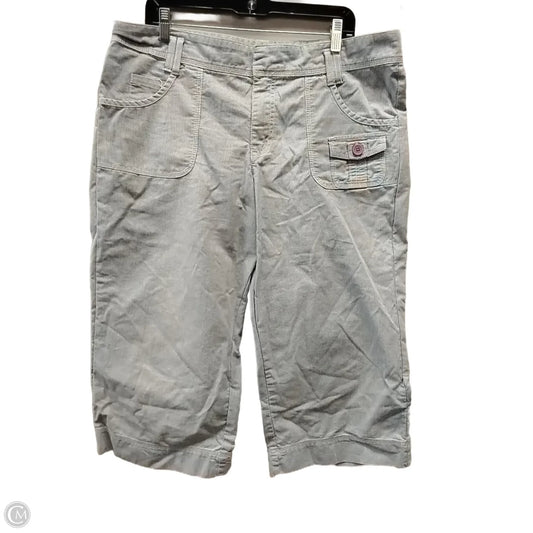 Pants Cropped By Lee In Striped Pattern, Size: 16