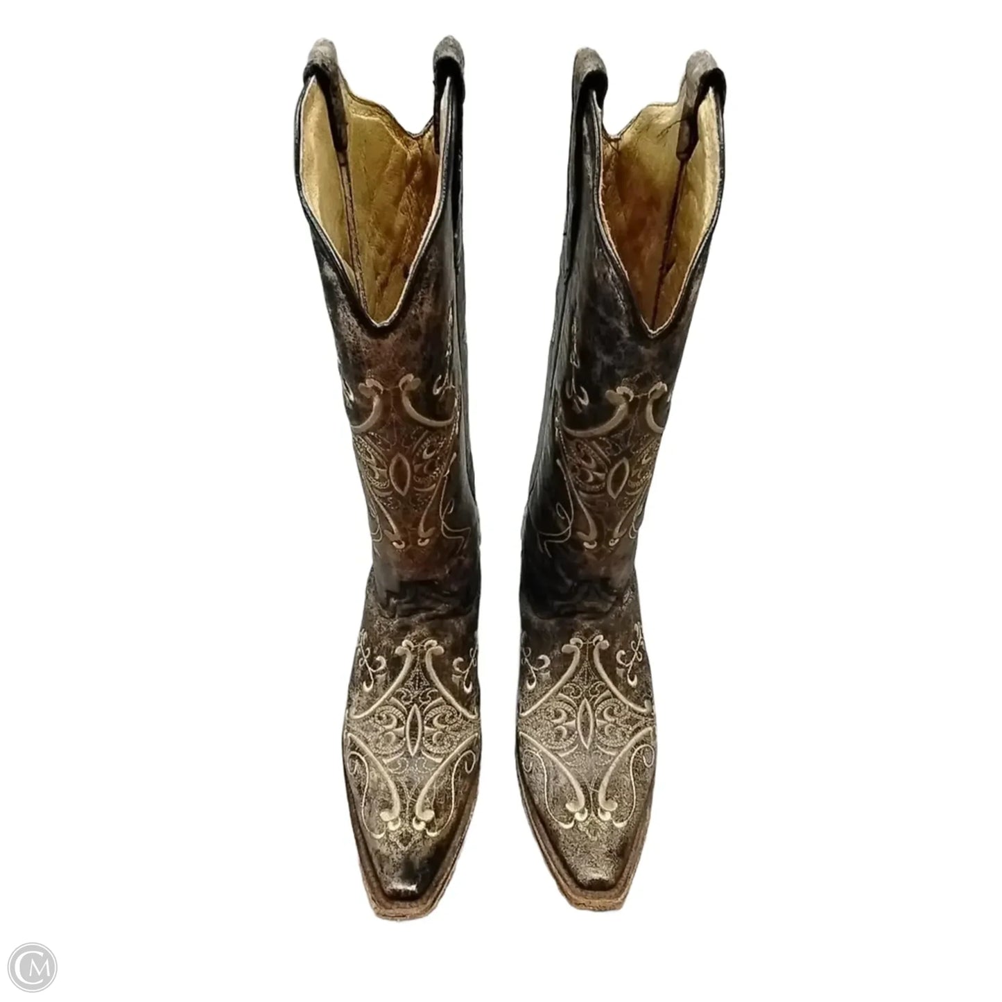 Boots Western By Clothes Mentor In Brown, Size: 8