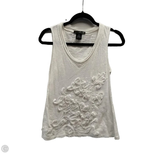 Top Sleeveless By Willi Smith In White, Size: S
