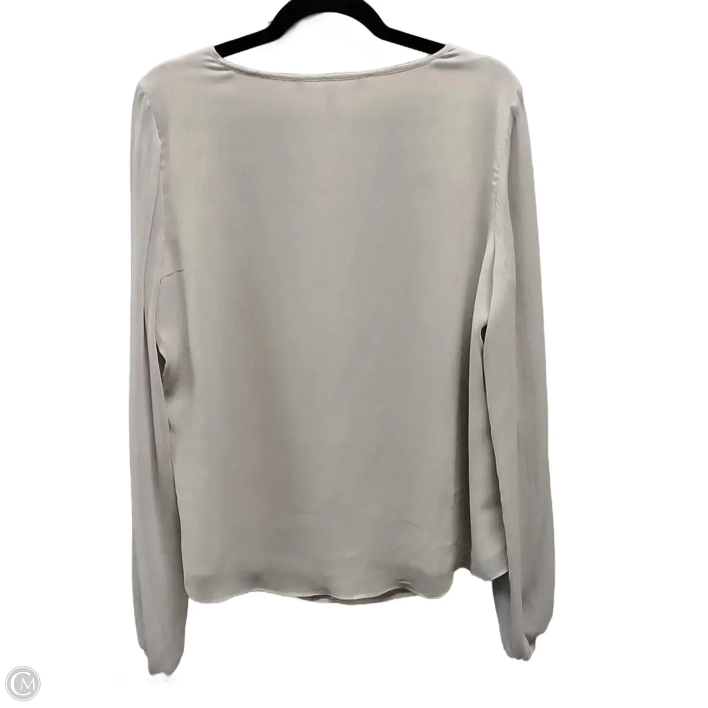 Blouse Long Sleeve By White House Black Market In Purple, Size: L