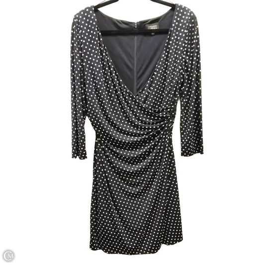 Dress Party Midi By Adrianna Papell In Polkadot Pattern, Size: 12