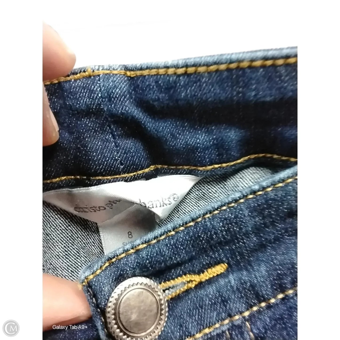 Jeans Straight By Christopher And Banks In Blue Denim, Size: 8