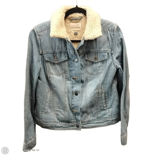 Jacket Denim By Universal Thread In Blue Denim, Size: M