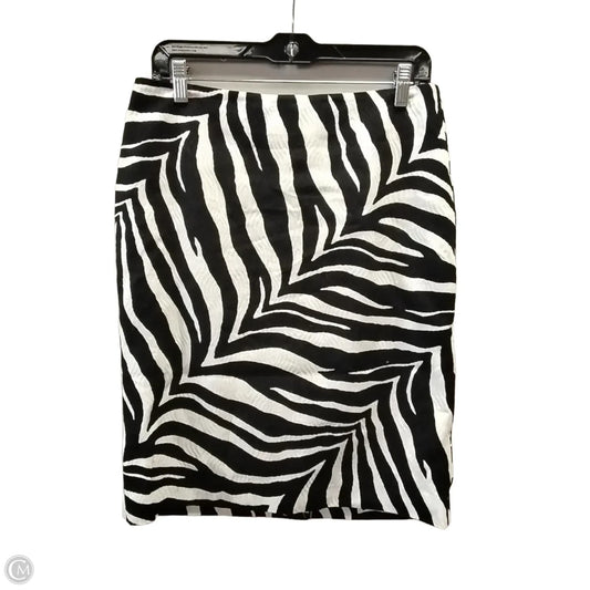 Skirt Midi By Talbots In Black & White, Size: 8