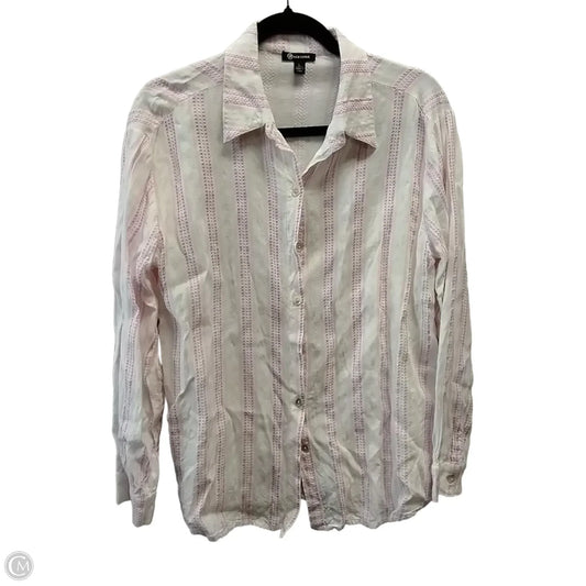 Top Long Sleeve By Versona In Pink & Purple, Size: L