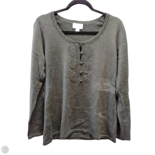 Sweater By Loft In Green, Size: L