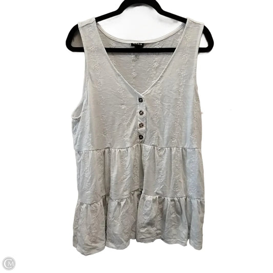 Blouse Sleeveless By Torrid In White, Size: 2
