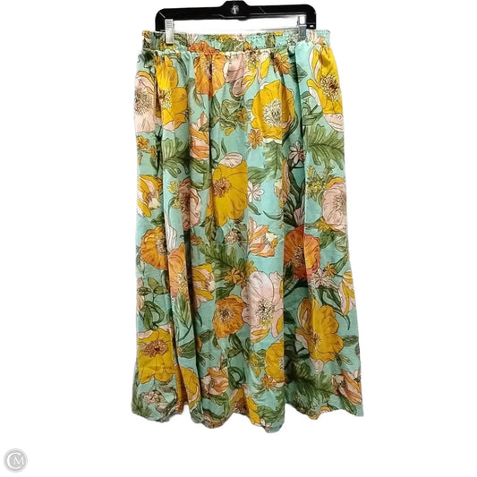 Skirt Maxi By Lane Bryant In Floral Print, Size: 18