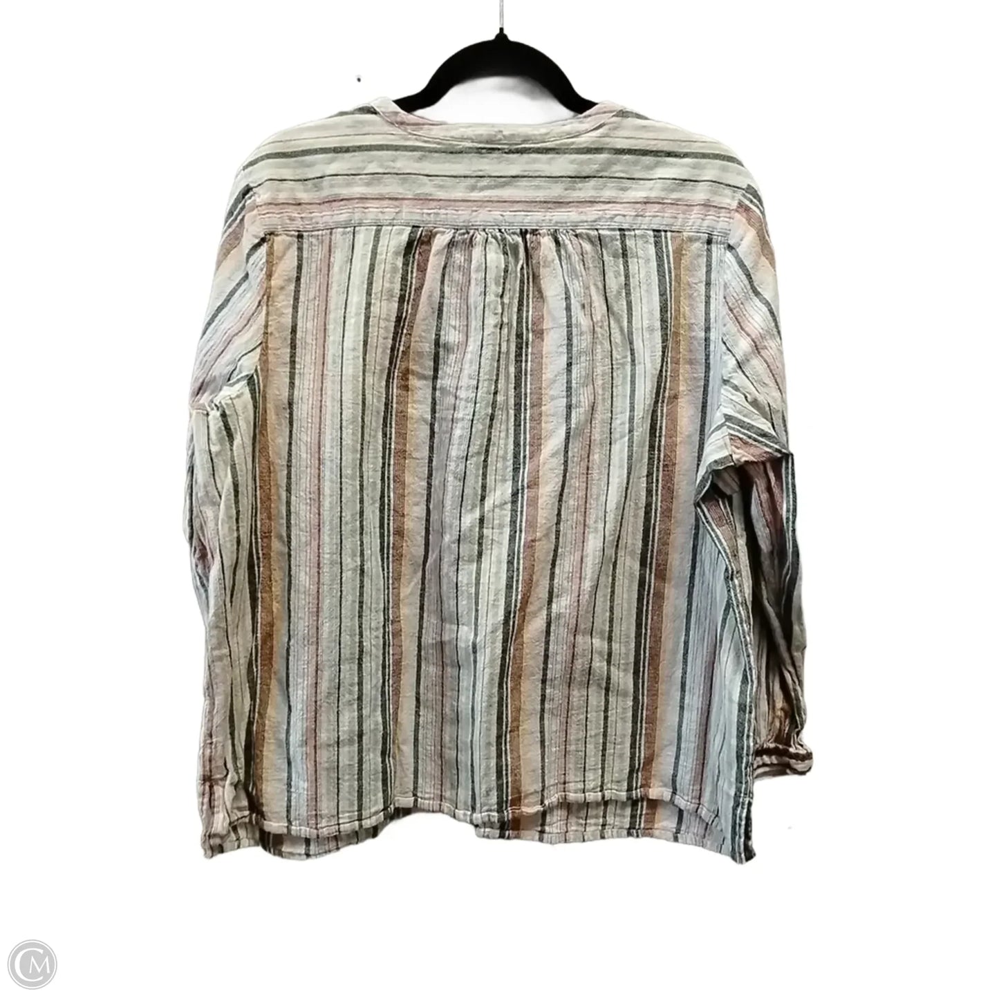 Top Long Sleeve By Coldwater Creek In Striped Pattern, Size: 2x