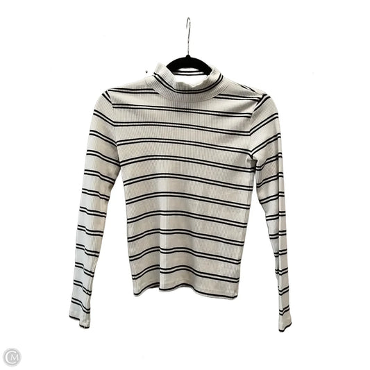 Top Long Sleeve By Talbots In Striped Pattern, Size: Petite   Xs