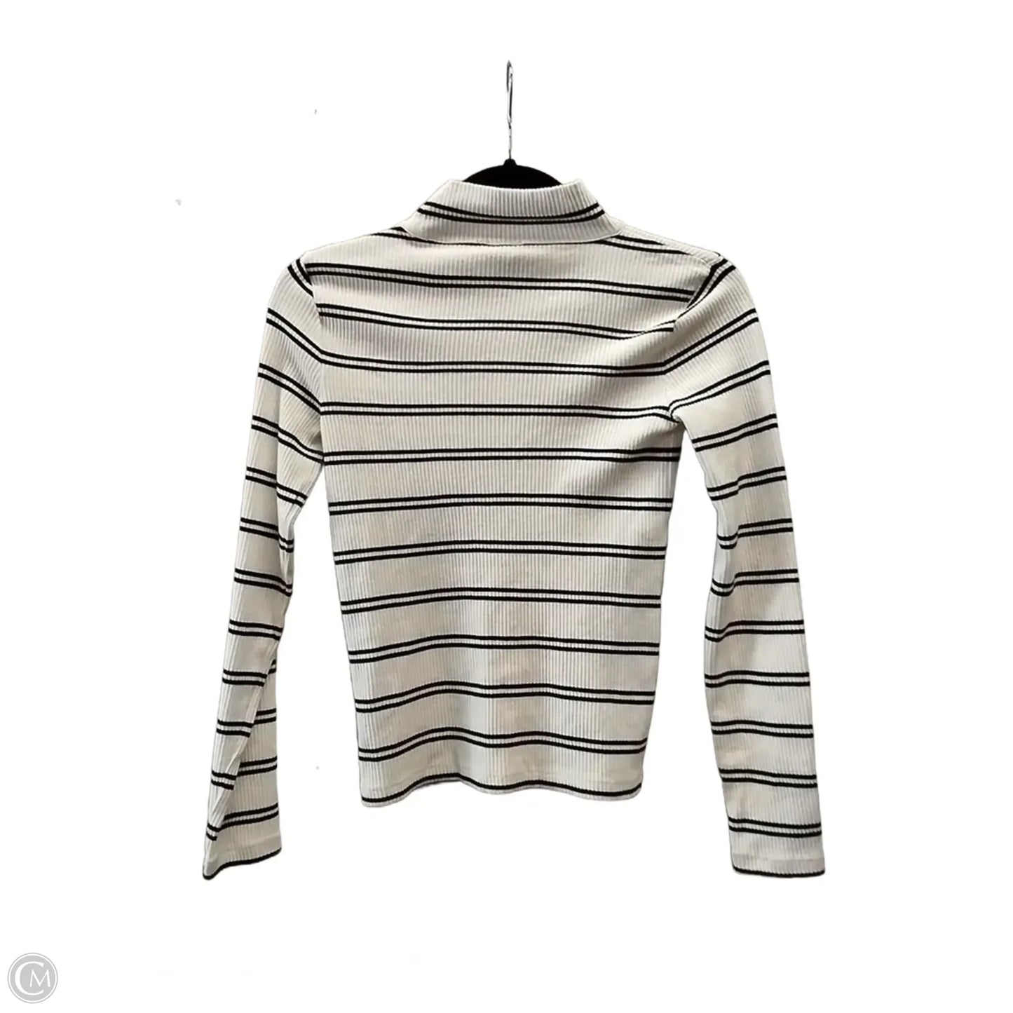 Top Long Sleeve By Talbots In Striped Pattern, Size: Petite   Xs