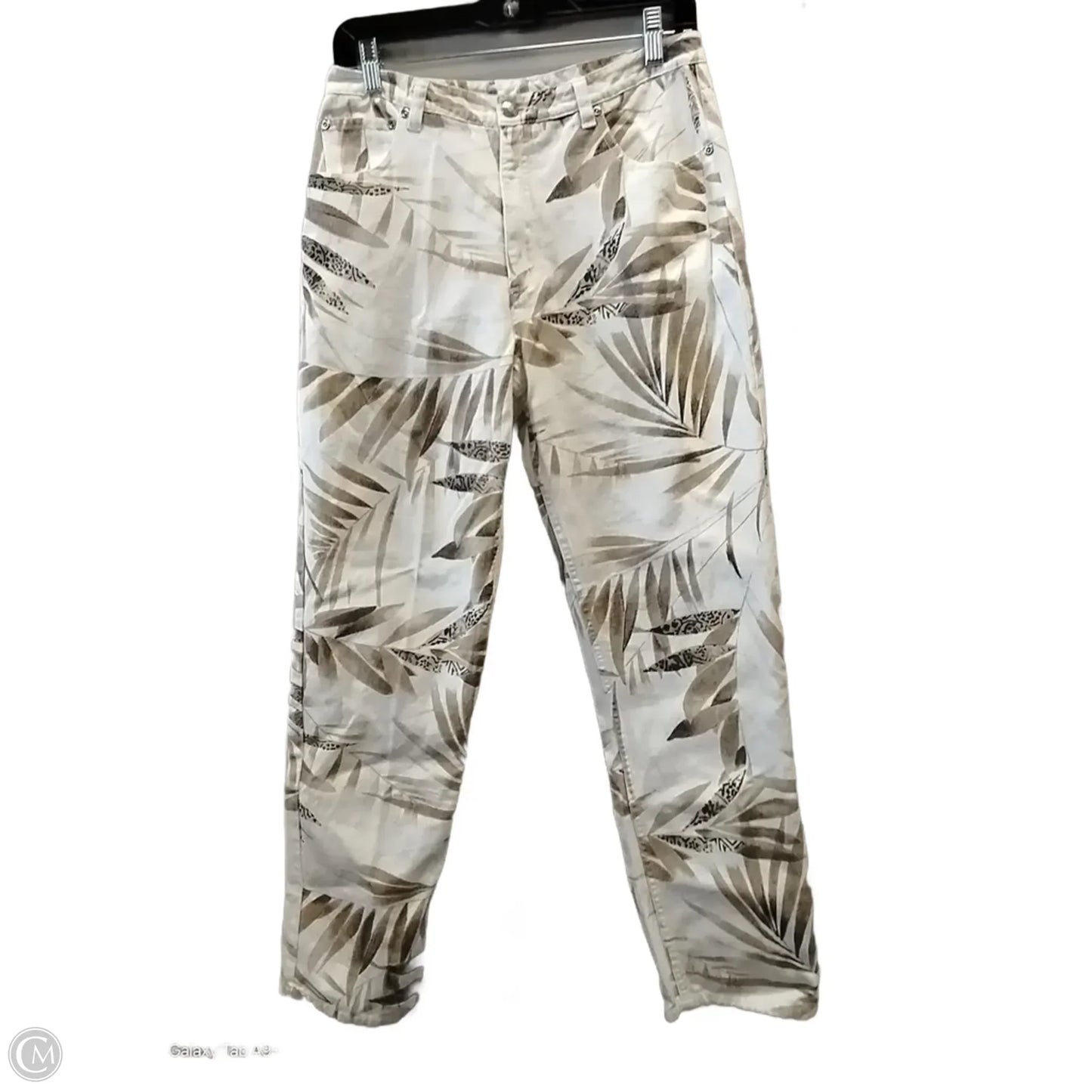Jeans Boyfriend By Chicos In Floral Print, Size: 1
