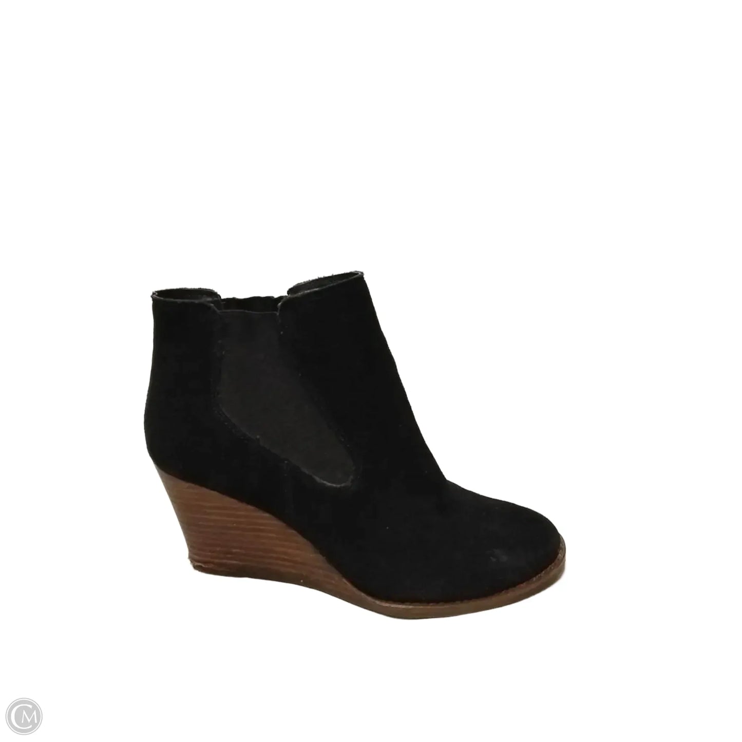 Shoes Heels Wedge By Lucky Brand In Black, Size: 8.5