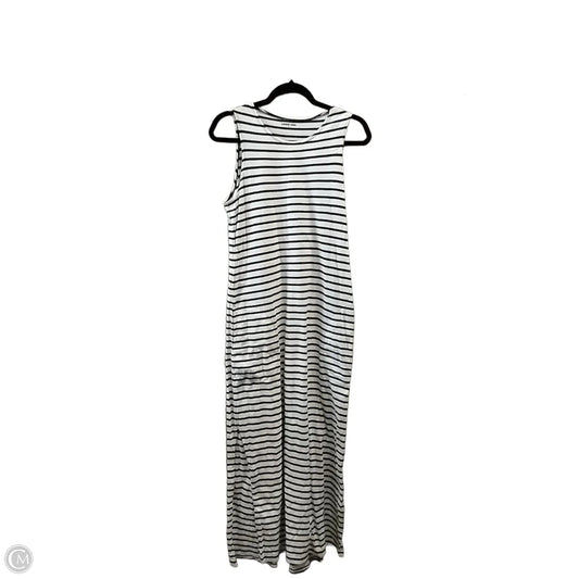 Dress Casual Maxi By Lands End In Striped Pattern, Size: S