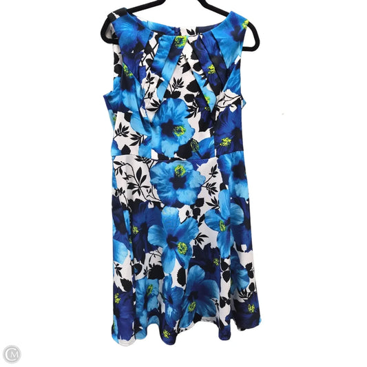 Dress Casual Midi By Ab Studio In Floral Print, Size: 14