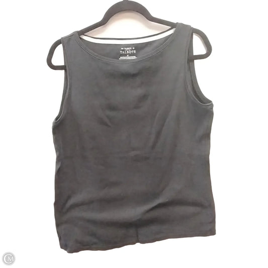Top Sleeveless By Talbots In Black, Size: M