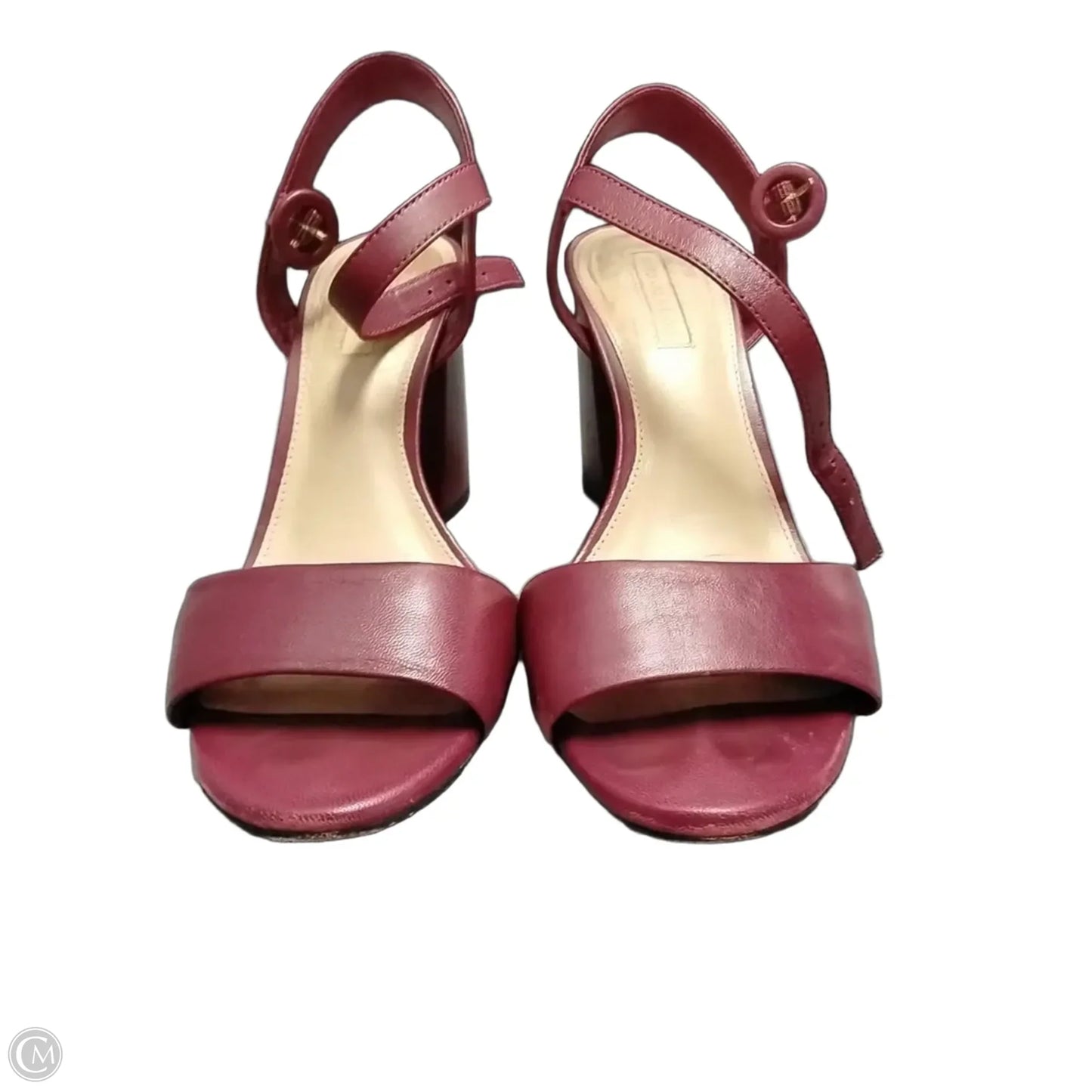 Sandals Heels Block By Antonio Melani In Red, Size: 7