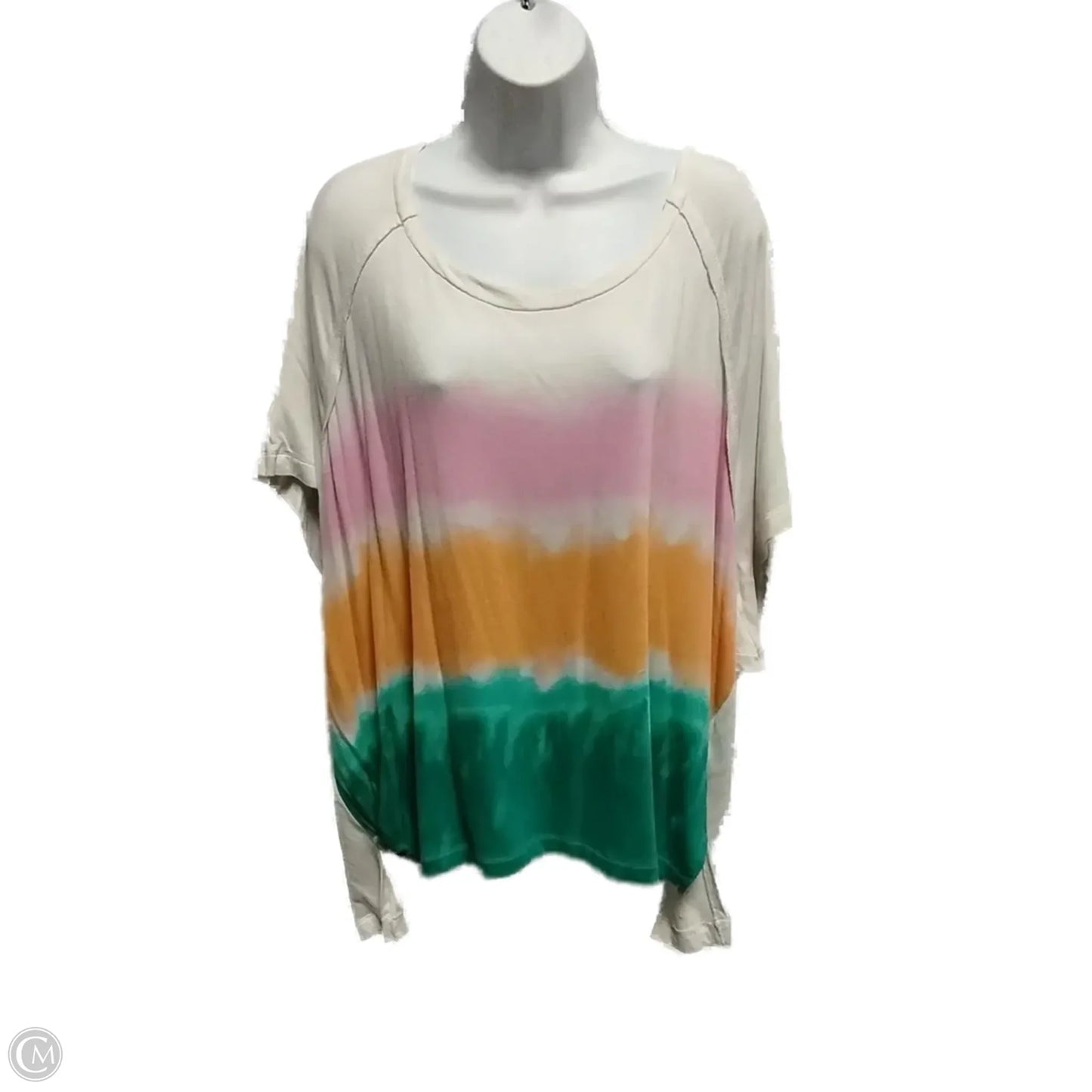 Top Short Sleeve Basic By Cato In Striped Pattern, Size: 2x